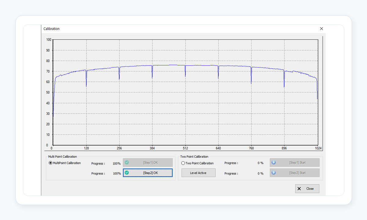 AT-Viewer Calibration 화면